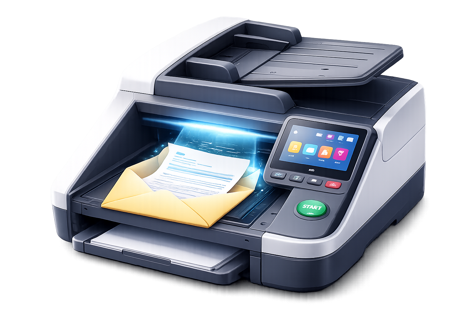 Mail scanner for incoming post